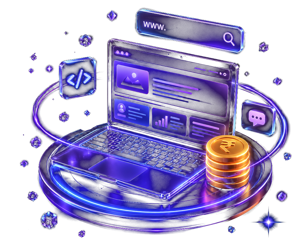 Website cost guide illustration